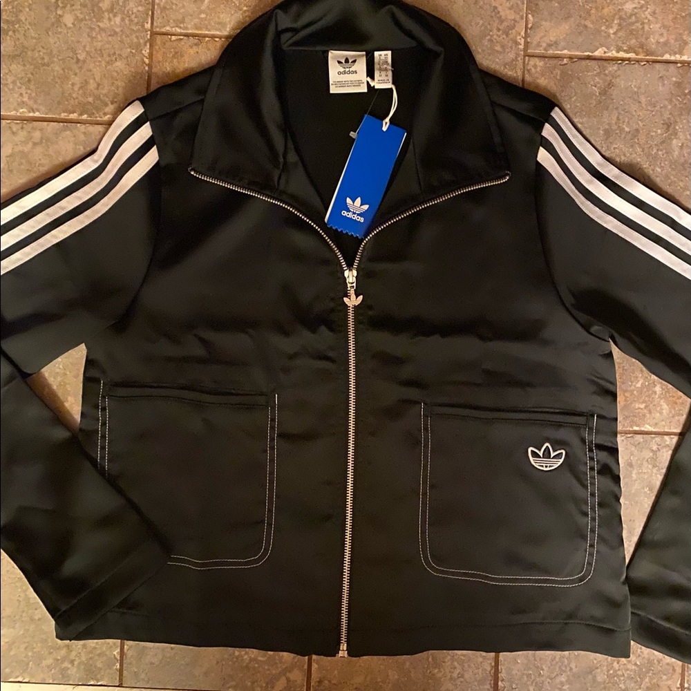 New Adidas Crop Athletic Jacket